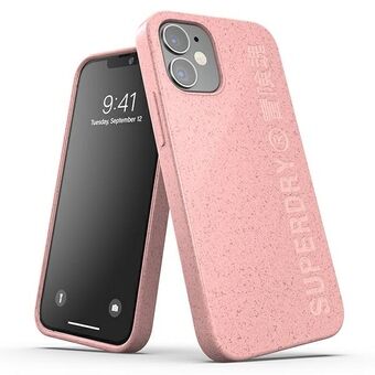 SuperDry Snap iPhone 12 mini compostable case pink / pink 42620