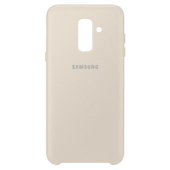 Case Samsung EF-PA605CF A6 Plus 2018 A605 gold / gold double layer cover