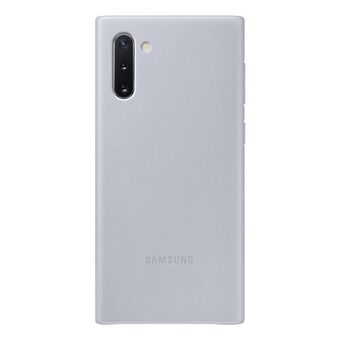 Case Samsung EF-VN970LJ Note 10 N970 gray / gray leather cover