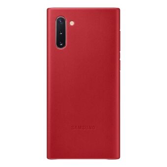 Case Samsung EF-VN970LR Note 10 N970 red / red leather cover