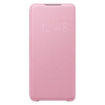 Case for Samsung EF-NG985PP S20 + G985 pink / pink LED View Cover