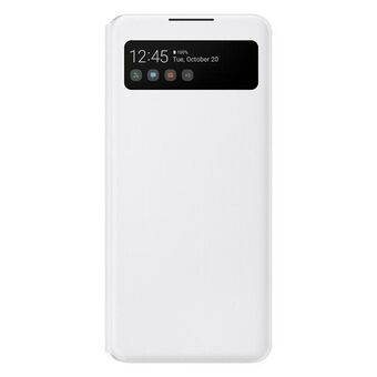 Case Samsung EF-EA426PW A42 5G white / white S View Wallet Cover