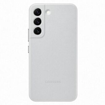 Case Samsung EF-VS901LJ S22 S901 light gray / light gray leather cover