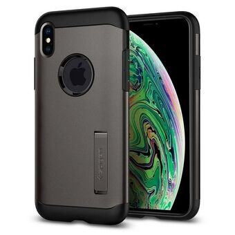 Spigen Slim Armor iPhone Xs Max pistol metal 065CS25153