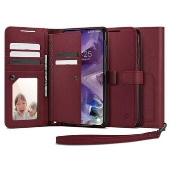 Spigen Wallet "S" Plus Sam S23+ S916 burgundy/burgundy ACS05678