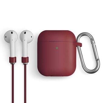 UNIQ case Vencer AirPods 1/2 gen. Silicone maroon/burgundy maroon