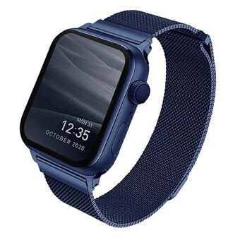 UNIQ Dante Apple Watch Series 4/5/6/7 / SE 40 / 41mm brake. Stainless steel blue / navy blue