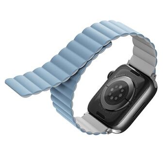 UNIQ rem Revix Apple Watch Series 4/5/6/7 / SE 40 / 41mm. Reversible Magnetic white-blue / white-blue