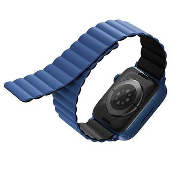 UNIQ rem Revix Apple Watch Series 4/5/6/7 / SE 44 / 45mm. Reversible Magnetic black-blue / black-blue