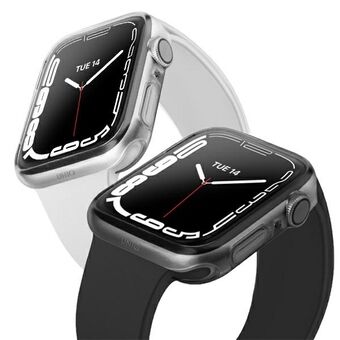 UNIQ Glass Apple Watch Series 7 41mm case. Dual Pack transparent smoke / clear smoke