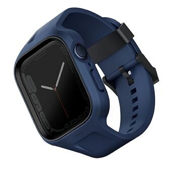 UNIQ strap Monos 2in1 Apple Watch Strap + Case Series 4/5/6/7/8 / SE 44 / 45mm. blue/navy blue