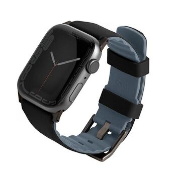 UNIQ strap Linus Apple Watch Series 4/5/6/7/8 / SE / SE2 38/40 / 41mm. Airosoft Silicone black / midnight black