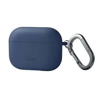 UNIQ case Nexo AirPods Pro 2 gen + Earhooks Silicone blue/Caspian blue