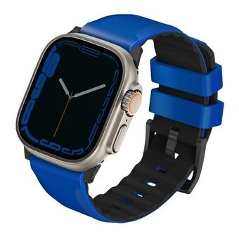 UNIQ Strap Linus Apple Watch Series 1/2/3/4/5/6/7/8/SE/SE2/Ultra 42/44/45/49 mm Airosoft Silicone Blue/Racing Blue