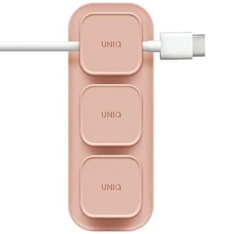 UNIQ Pod Mag magnetic cable holder + pink/blush pink base