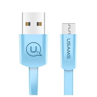 USAMS U2 microUSB flat cable 1.2m blue / blue SJ201MIC04 (US-SJ201)