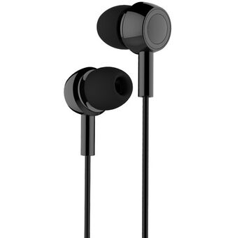 USAMS Stereo headphones EP-12 black / black HSEP1201 3.5 mm plug