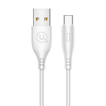 USAMS cable U18 USB-C 2A Quick charge 1m white / white SJ267USB02 (US-SJ267)