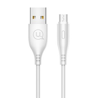 USAMS U18 microUSB 2A fast charging cable 1m white / white SJ268USB02 (US-SJ268)