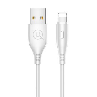 USAMS cable U18 lightning 2A fast charging 1m white / white SJ266USB02 (US-SJ266)