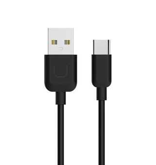 USAMS Cable U-Turn USB-C 1m black / black 2A TCUSBXD01 (US-SJ099)