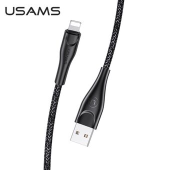 USAMS U41 zipped cable 1m 2A black / black SJ391USB01 (US-SJ391) Fast charging