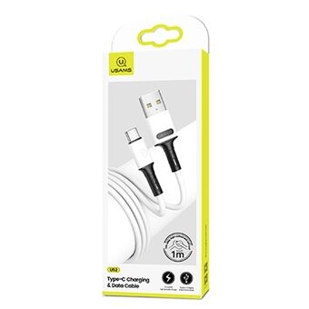 USAMS cable U52 USB-C 2A Fast charging 1m white / white SJ436USB01 (US-SJ436)