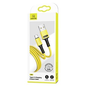 USAMS cable U52 USB-C 2A fast charge 1m yellow / yellow SJ436USB03 (US-SJ436)