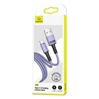 USAMS cable U52 USB-C 2A fast charge 1m purple / purple SJ436USB04 (US-SJ436)