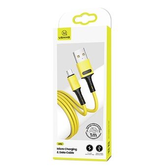 USAMS cable U52 microUSB 2A fast charge 1m yellow / yellow SJ435USB03 (US-SJ435)