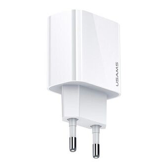 USAMS load. network. 1xUSB-C T34 20W 5V-3A (head only) PD3.0 Fast charging white/white CC118TC01 (US-CC118)