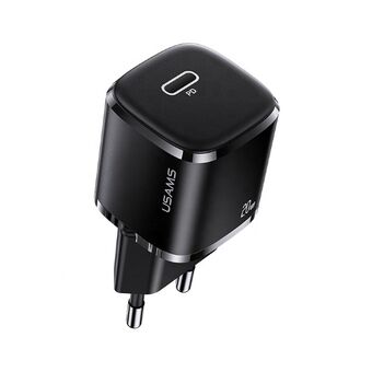 USAMS Governance. network. 1xUSB-C T36 mini 20W (head only) PD3.0 Fast charging black / black CC124TC01 (US-CC124)