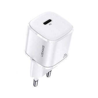 USAMS Governance. network. 1xUSB-C T36 mini 20W (head only) PD3.0 Fast charging white / white CC124TC02 (US-CC124)