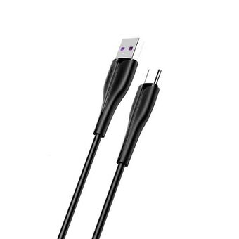 USAMS cable U38 USB-C 5A quick charge for OPPO / HUAWEI 1m black / black SJ376USB01 (US-SJ376)