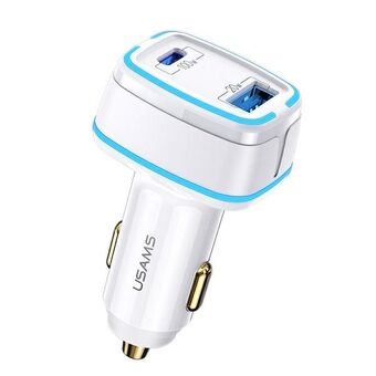 USAMS Governance. alone. 1xUSB + 1xUSB-C C24 120W (head only) Fast Charge white / white CC142TC02 (US-CC142)