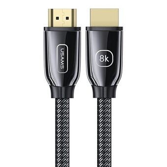 USAMS Cable HDMI - HDMI 2.1 U67 2m 8K black / black Ultra HD SJ497HD01 (US-SJ497)