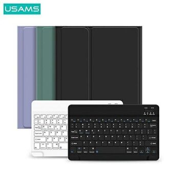 USAMS Winro Case with Keyboard iPad Pro 11" Green Cover-White Keyboard/Green Cover-White Keyboard IP011YRXX02 (US-BH645)