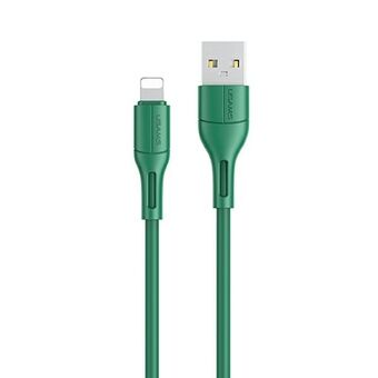 USAMS cable U68 lightning 2A fast charging 1m green / green SJ500USB04 (US-SJ500)