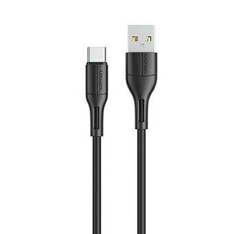 USAMS cable U68 USB-C 2A Fast charging 1m black / black SJ501USB01 (US-SJ501)