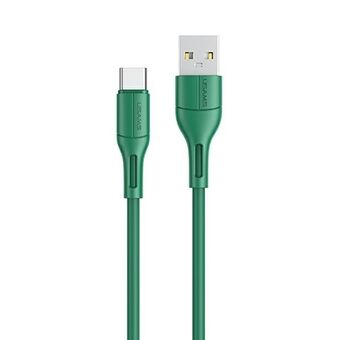 USAMS cable U68 USB-C 2A fast charge 1m green / green SJ501USB04 (US-SJ501)