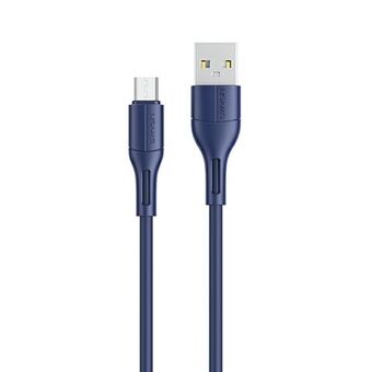 USAMS cable U68 microUSB 2A fast charge 1m blue / blue SJ502USB03 (US-SJ502)