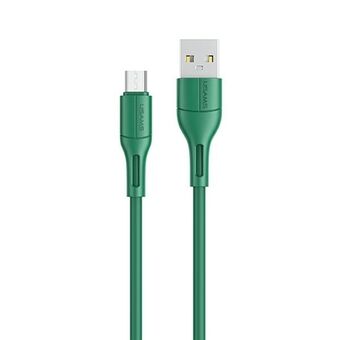 USAMS cable U68 microUSB 2A fast charge 1m green / green SJ502USB04 (US-SJ502)