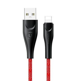 USAMS U41 zipped cable 1m 2A red / red SJ391USB02 (US-SJ391) Fast charging