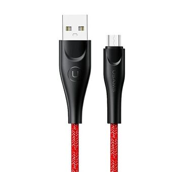 USAMS U41 microUSB cable 1m 2A red / red SJ393USB02 (US-SJ393) Fast charging