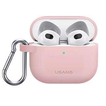 USAMS Protective Case for AirPods 3 silicon pink / pink BH741AP03 (US-BH741)