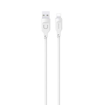 USAMS Lightning cable Fast charging 2.4A Lithe Series1.2m white/white SJ565USB02 (US-SJ565)