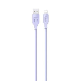 USAMS Lightning Cable Fast Charge 2.4A Lithe Series 1.2m Purple/Purple SJ565USB03 (US-SJ565)