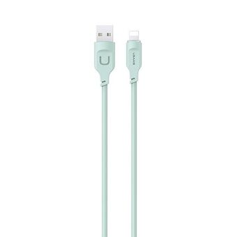 USAMS Lightning cable Fast charging 2.4A Lithe Series 1.2m green/green SJ565USB04 (US-SJ565)