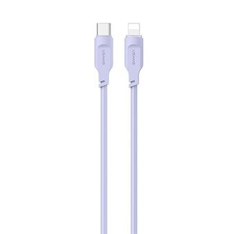 USAMS USB-C to Lightning PD Fast Charging Cable 1.2m 20W Lithe Series Purple/Purple SJ566USB03 (US-SJ566)