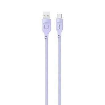 USAMS USB-C PD Fast Charging Cable 1.2m 6A Lithe Series Purple/Purple SJ568USB03 (US-SJ568)